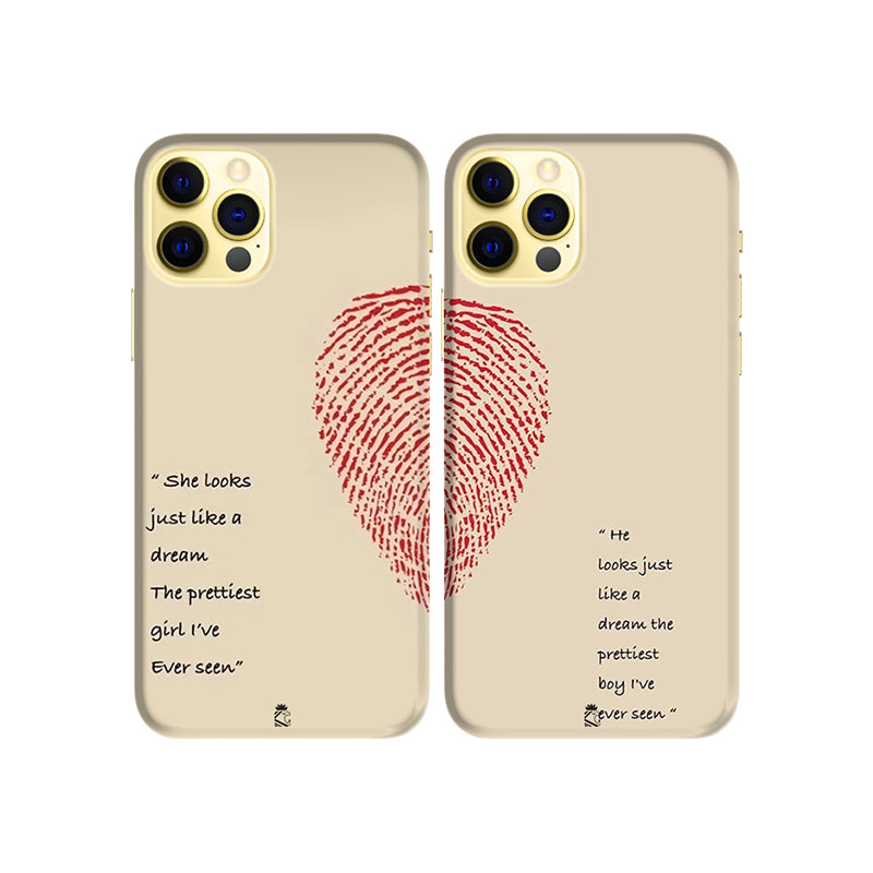 Praising of Love Slim Hard Couple Phone Case
