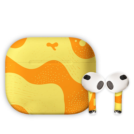 Orange Radiance Earbuds Skin