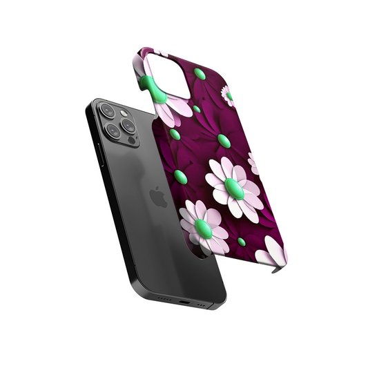 Purple Flowers Slim Hard Case
