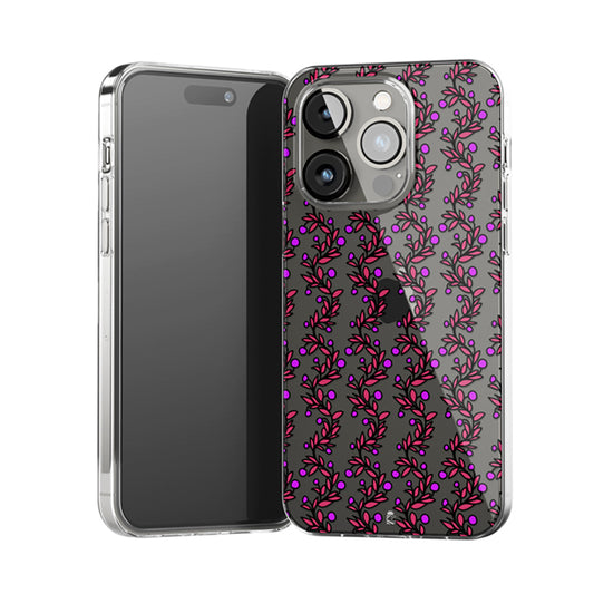 Pink Reef Clear Silicone Case