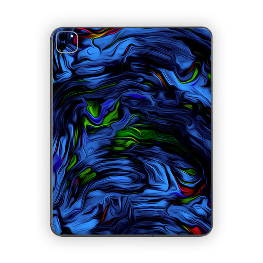 Blue Fluid Ipad Skin