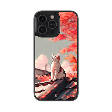 Autumn Love Of Kitty Glossy Metal Case