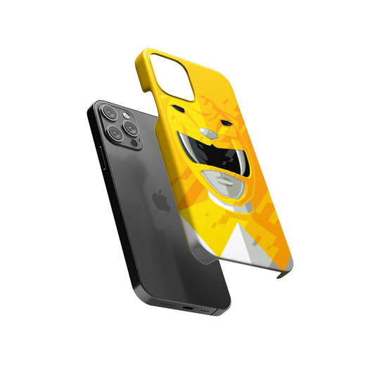 Yellow Mighty Morphin Power Ranger Slim Hard Case