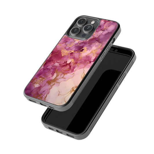 Patchy Marble Glossy Metal Case
