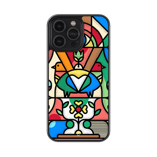 Glass Painting Glossy Metal Case