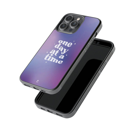 One Day At A Time Glossy Metal Case