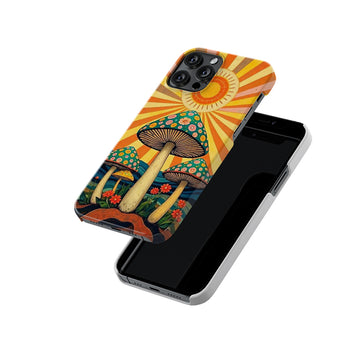 Retro Shrooms Slim Hard Case
