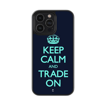 Keep Calm And Trade On Glossy Metal Case