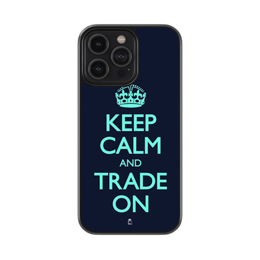 Keep Calm And Trade On Glossy Metal Case