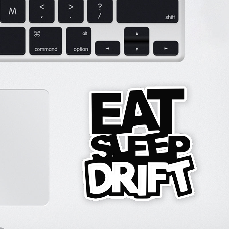 Eat Sleep Drift Laptop Sticker