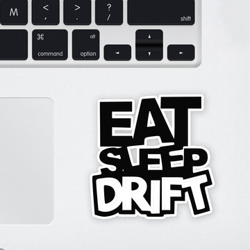 Eat Sleep Drift Laptop Sticker