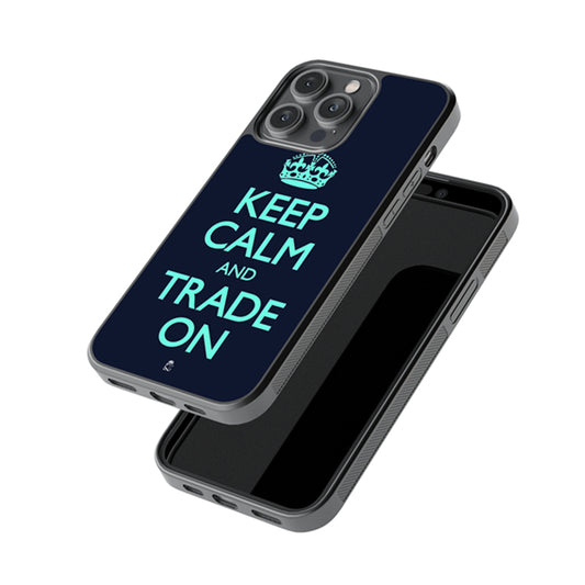 Keep Calm And Trade On Glossy Metal Case