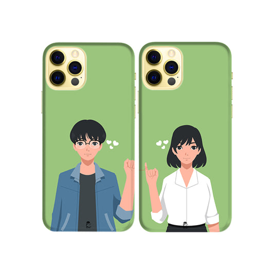 Tight Knot  Slim Hard Couple Phone Case