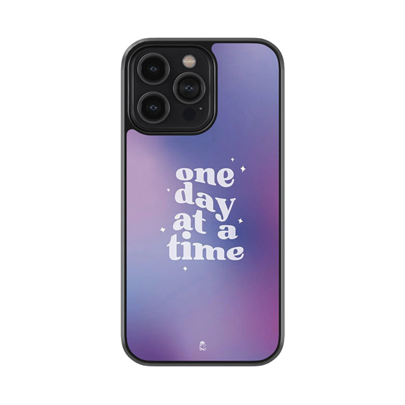 One Day At A Time Glossy Metal Case