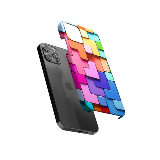 Colourful Blocks Slim Hard Case
