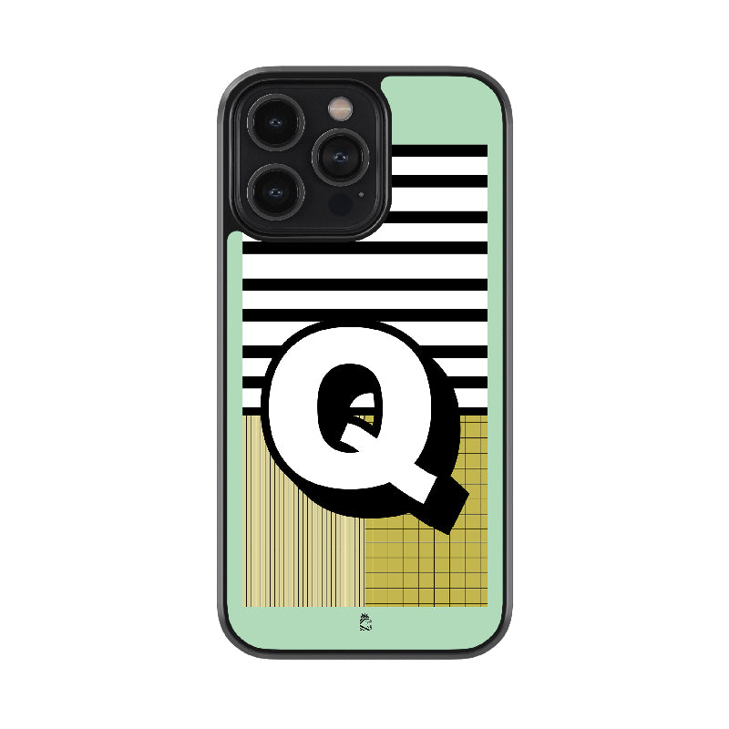 Alphabet - Q Glossy Metal Case