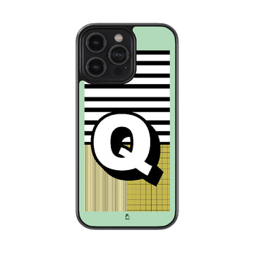 Alphabet - Q Glossy Metal Case