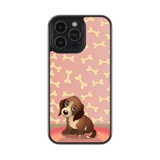 Bony Cuddly Dog Glossy Metal Case