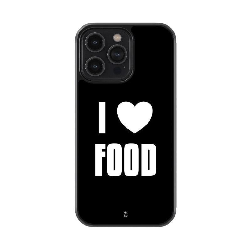 I Love food Glossy Metal Case