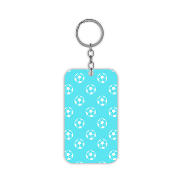 Football Pattern Keychain