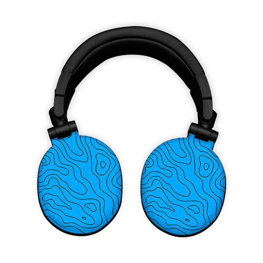 Blue Topograph Headphone Skin
