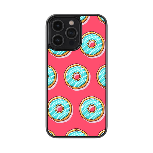 Pink Doughnut Pattern Glossy Metal Case