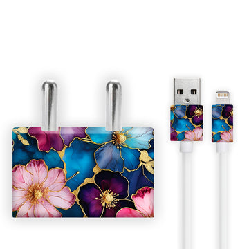 Floral Pattern Charger Skin