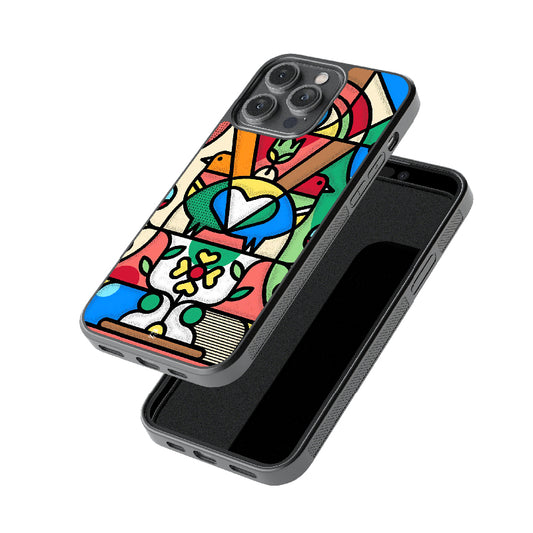 Glass Painting Glossy Metal Case