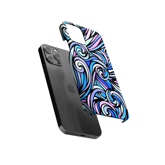 Blue Curls Slim Hard Case