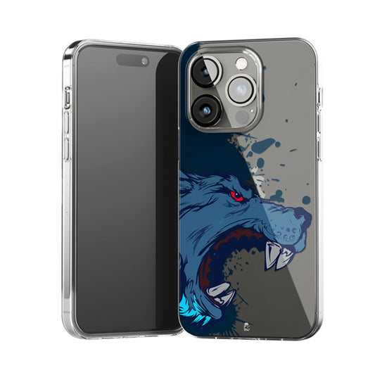 Angry Wolf Clear Silicone Case