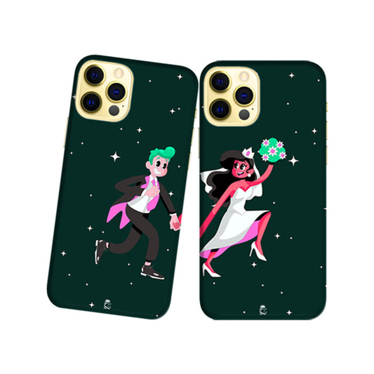 Newly Married Slim Hard Couple Phone Case