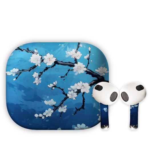 Winter Flowers Earbuds Skin