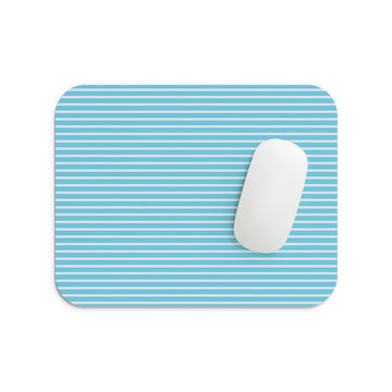Blue Linear Lines Mouse Pad