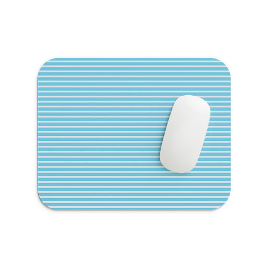 Blue Linear Lines Mouse Pad