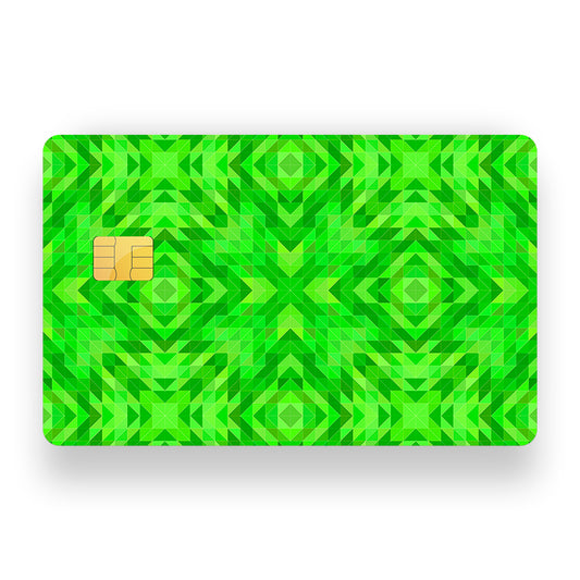 Abstractive Green Spades Debit Card Skin