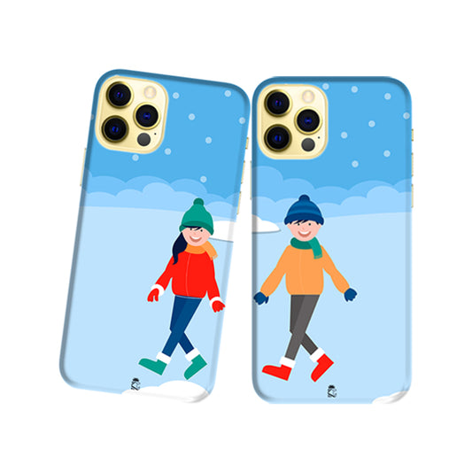 Honeymoon Enjoyment Slim Hard Couple Phone Case