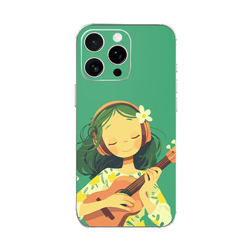 Happy Music Lady Mobile Phone Skin