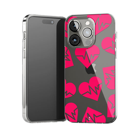 Lifeline Hearts Clear Silicone Case
