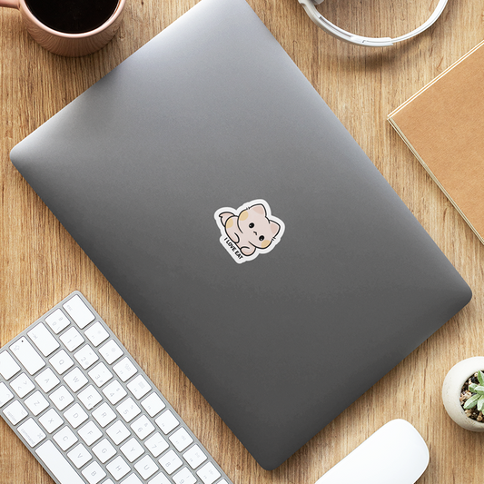 I Love Eat Laptop Sticker
