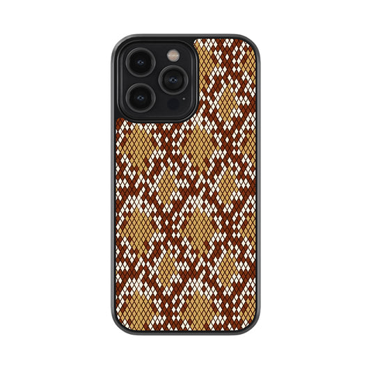 Cobra Patterned Glossy Metal Case