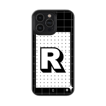 Alphabet - R Glossy Metal Case