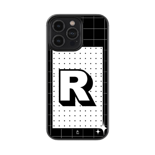Alphabet - R Glossy Metal Case