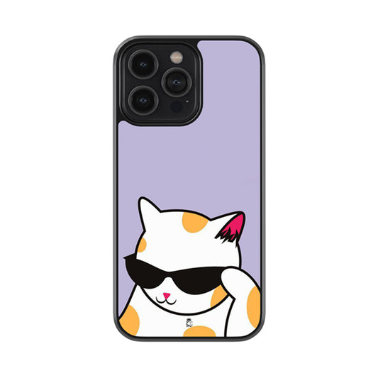 Stylish Puss Glossy Metal Case