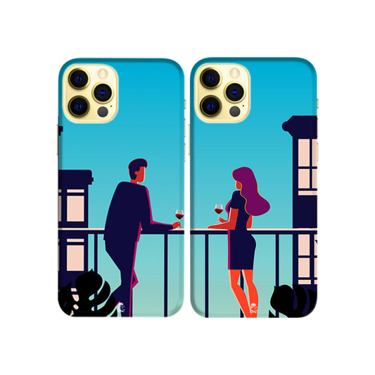 Date Evening Slim Hard Couple Phone Case