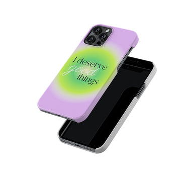 I deserve good things Aura Slim Hard Case