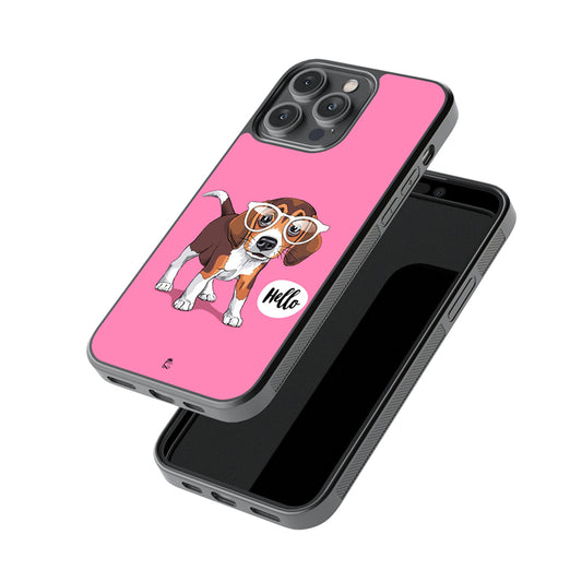 Hello Puppy Glossy Metal Case