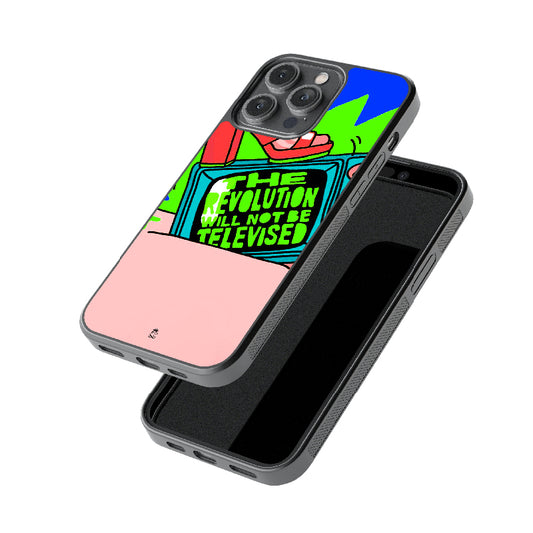 The Revolution will not be Televised glossy metal case