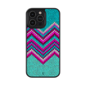 Knit Pattern Glossy Metal Case