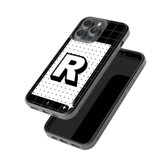 Alphabet - R Glossy Metal Case
