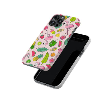 Summer Birdds Pattern Slim Hard Case